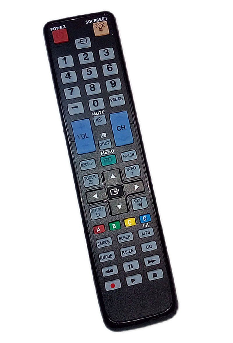 JustFine Replaced Remote Control Compatible for Samsung LN46D610M4FXZC LN46D630M3F LN46D630M3FXZA LN46D630M3FXZC LN60C630K1FXZC LN46C600F3FXZAAA02 TV - Image 1